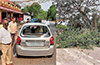 Udupi: Forest officer escapes as huge tree falls on car at Havanje
